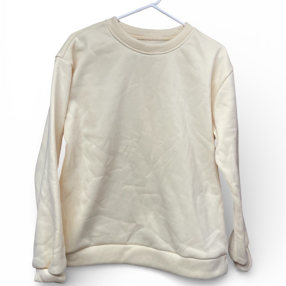 Light Yellow Crewneck Sweatshirt, size M